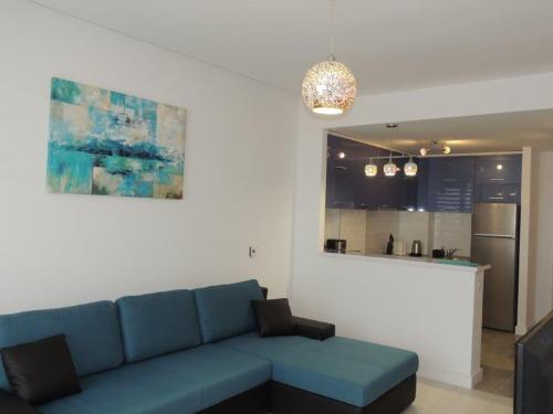 Onix Blue 59 - Apartament Mamaia Nord的休息区