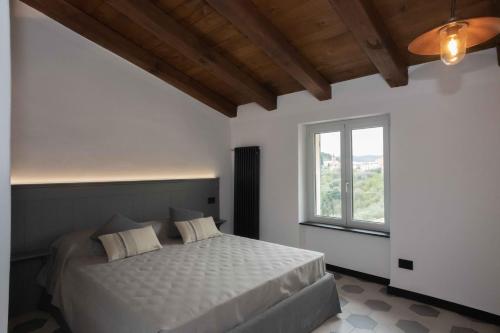 Bardino VecchioAgriturismo Ca Du Briccu的一间卧室设有一张床和一个窗口