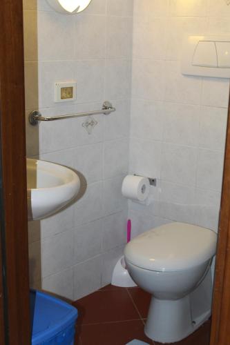 韦尔纳扎enrica barrani room的一间带卫生间和水槽的浴室