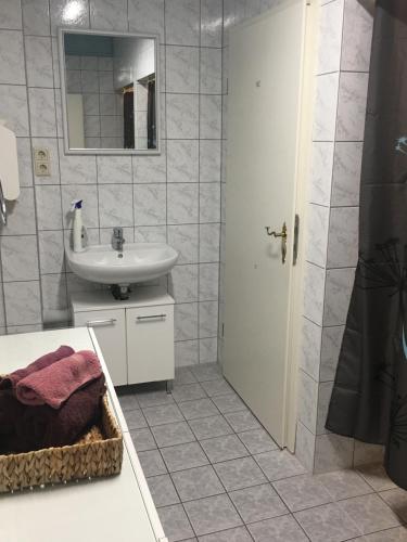 Haus Springpfuhl EG的一间浴室