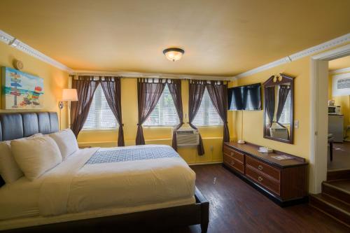 飞马国际酒店客房内的一张或多张床位