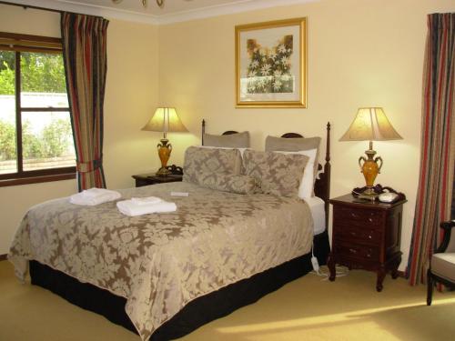 巴瑟斯特高地酒店客房内的一张或多张床位