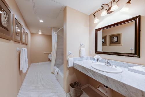 瓦斯灯广场套房酒店的一间浴室
