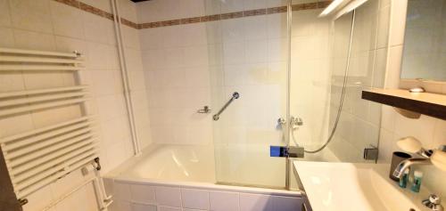 日内瓦EV55的带淋浴、浴缸和盥洗盆的浴室