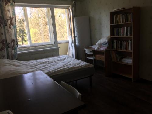里加Lattino pietura的小房间设有床和窗户