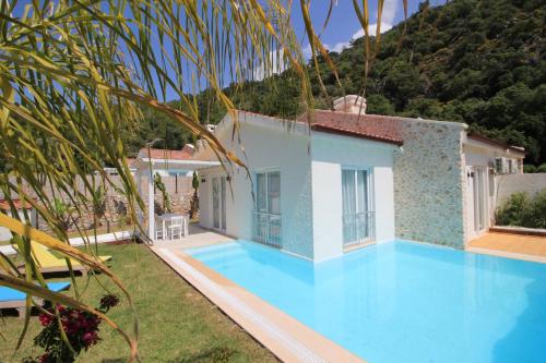 厄吕代尼兹Z Exclusive Hotel and Villas的一座带游泳池和房子的别墅