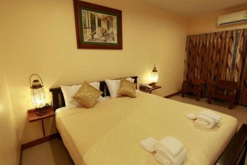 Baanmalai Hotel Chiangrai客房内的一张或多张床位
