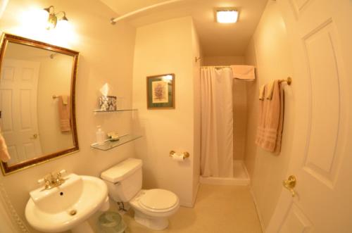 帕尔默Colony Inn的浴室配有白色卫生间和盥洗盆。