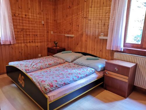 Chalet Stara Jelka Pokljuka客房内的一张或多张床位