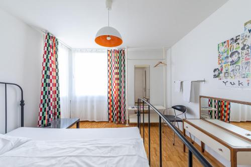 Bettstatt-Neustadt客房内的一张或多张床位