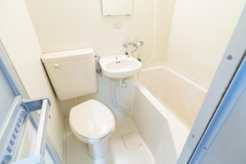 太宰府市Dazaifu - Apartment / Vacation STAY 36932的一间带卫生间和水槽的小浴室
