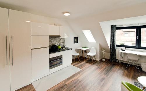 Eco Smart Apartments Nürnberg Süd的厨房或小厨房