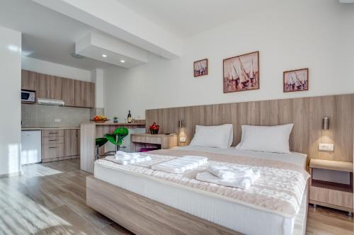 Adriatik Lux Apartments客房内的一张或多张床位