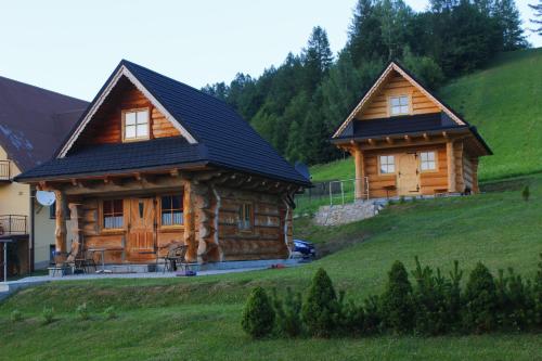 克罗奇琴科Domek na Górkach的两座小木屋 - 山坡上