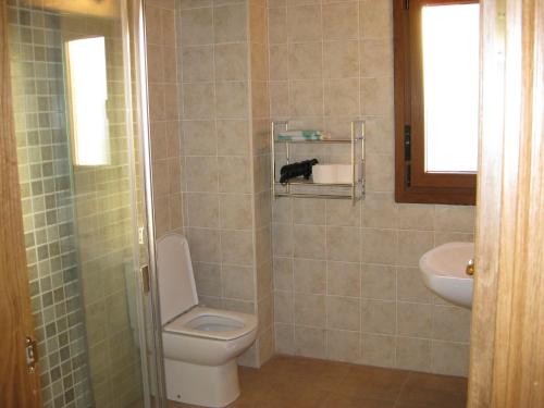 UdaveBalkonpe I的一间带卫生间和水槽的浴室