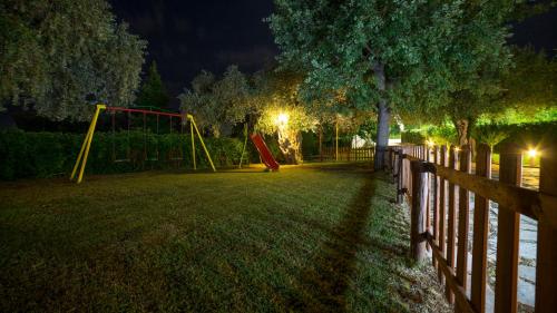 克里斯阿穆迪亚Aneton的夜间公园,带秋千