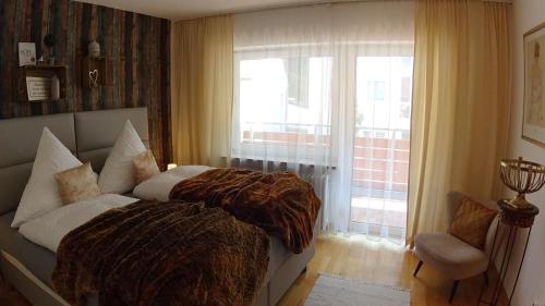 Parkresidenz Hotel Garni客房内的一张或多张床位