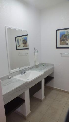 Hotel Palmas Teotihuacán的一间浴室