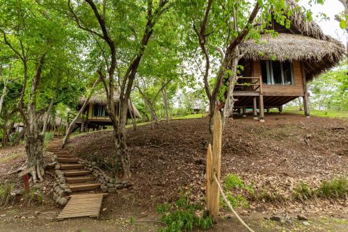 Eco Venao Lodge, Playa Venao外面的花园