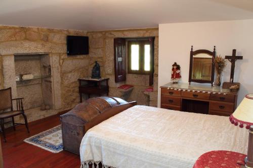 卡萨盖特拉旅馆客房内的一张或多张床位