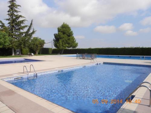 El VilosellCal Cabrer - El Vilosell的蓝色海水大型游泳池