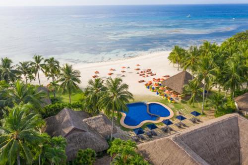 邦劳Oceanica Resort Panglao - formerly South Palms Resort Panglao的享有海滩和海洋的空中景致