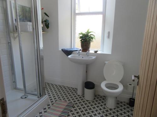 滨海韦斯顿Central Living Apartment的一间带卫生间和水槽的浴室