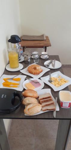 Hostel Sol da Barra提供给客人的早餐选择