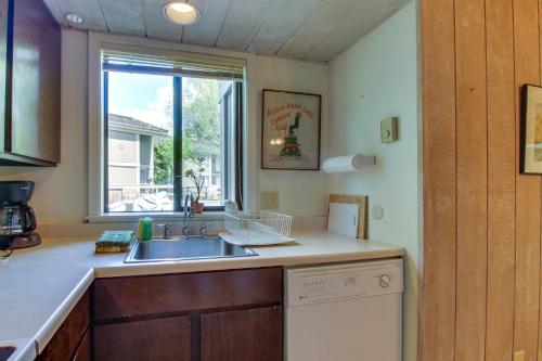 太阳谷New Villager 1294的厨房设有水槽和窗户。
