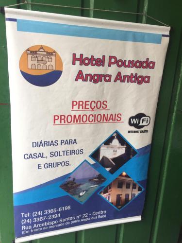 Hotel Pousada AngraAntiga的证书、奖牌、标识或其他文件