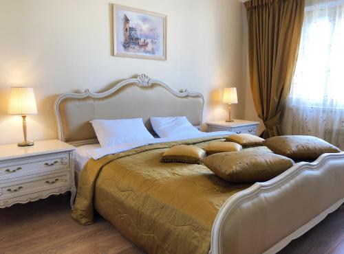 
伏尔加公寓酒店客房内的一张或多张床位

