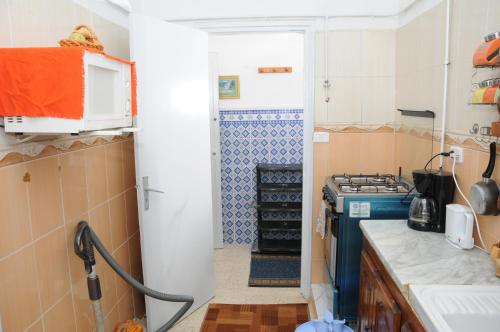City Apartment Rades Tunis free Wifi的厨房或小厨房
