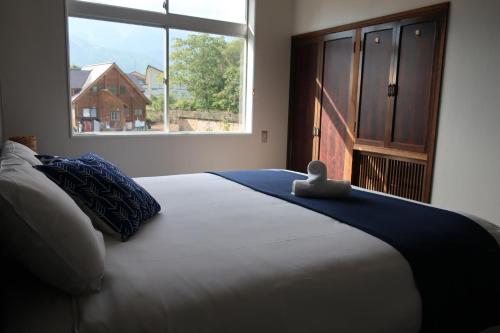 Starfall Lodge客房内的一张或多张床位
