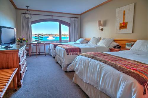 巴拉斯港德拉戈酒店客房内的一张或多张床位