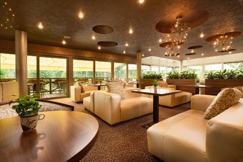 维尼特玛尔酒店的大堂配有沙发、桌子和窗户。