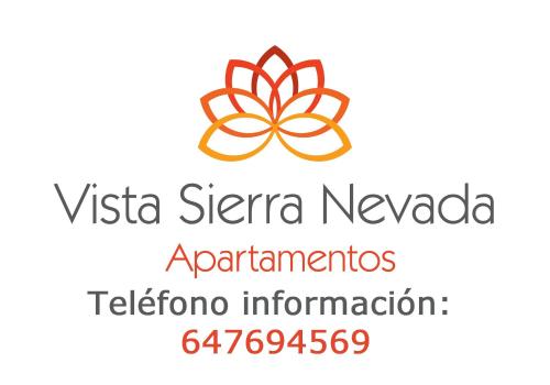 塞拉内华达Apartamentos Vista Sierra Nevada的内华远景标志 内瓦赫实验室