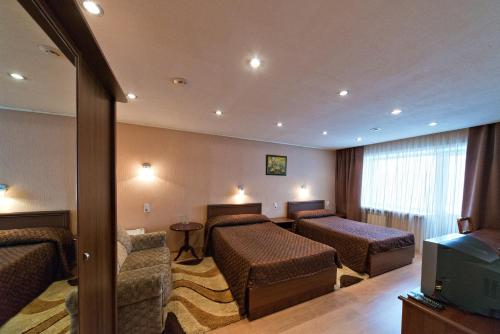 Hotel Shvedka客房内的一张或多张床位