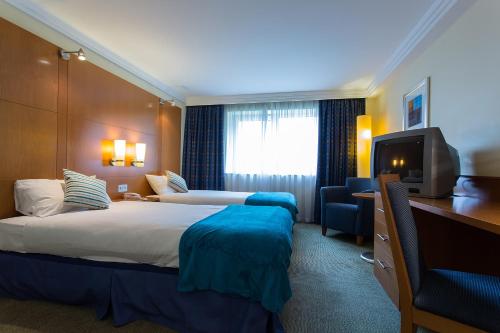 大不列颠利兹布拉福德机场酒店客房内的一张或多张床位