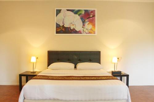 溪亚加拉亚创意别墅客房内的一张或多张床位