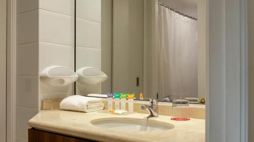 圣地亚哥Suite by Time的一间带水槽和镜子的浴室