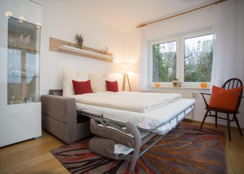 Ferienwohnung Little Home in Winterberg-Neuastenberg客房内的一张或多张床位