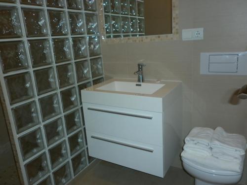 卡波斯特拉诺苏尔酒店的一间浴室