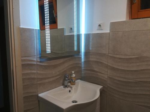 伊洛克Izvor的一间带水槽和镜子的浴室