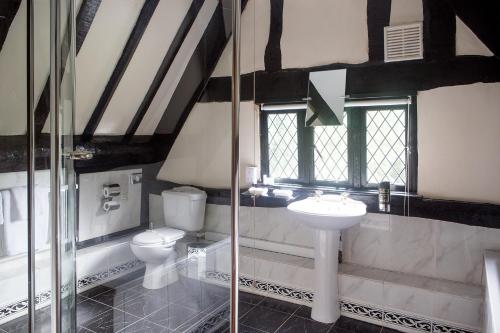 凯尔苏斯马斯玛瓦尔豪宅酒店的一间带卫生间和水槽的浴室