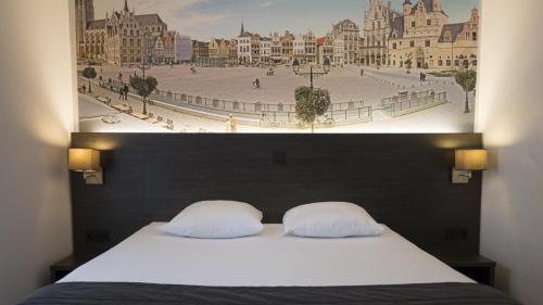 3 Paardekens - City Centre Hotel客房内的一张或多张床位