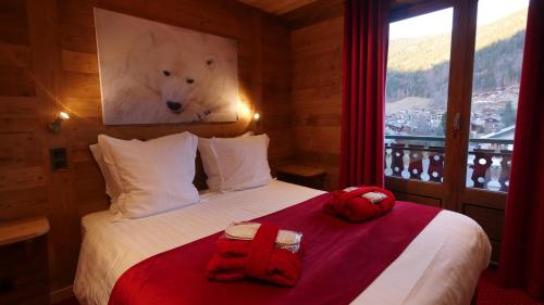Hotel Bel'alpe客房内的一张或多张床位