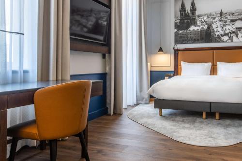 Radisson Blu Hotel Prague客房内的一张或多张床位