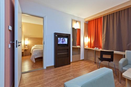 雅罗斯拉夫尔中心宜必思酒店客房内的一张或多张床位