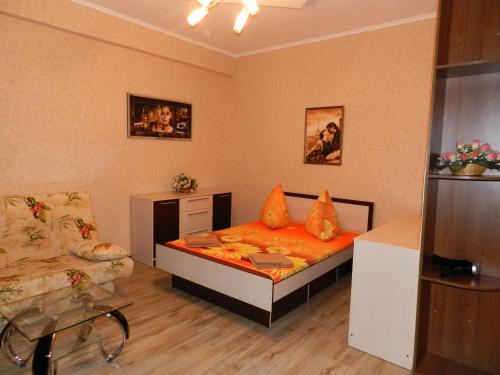 1-room View Apartment on Sobornyi Avenue 169, by GrandHome客房内的一张或多张床位