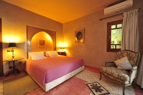 MAROC LODGE Atlas Mountain Retreat客房内的一张或多张床位